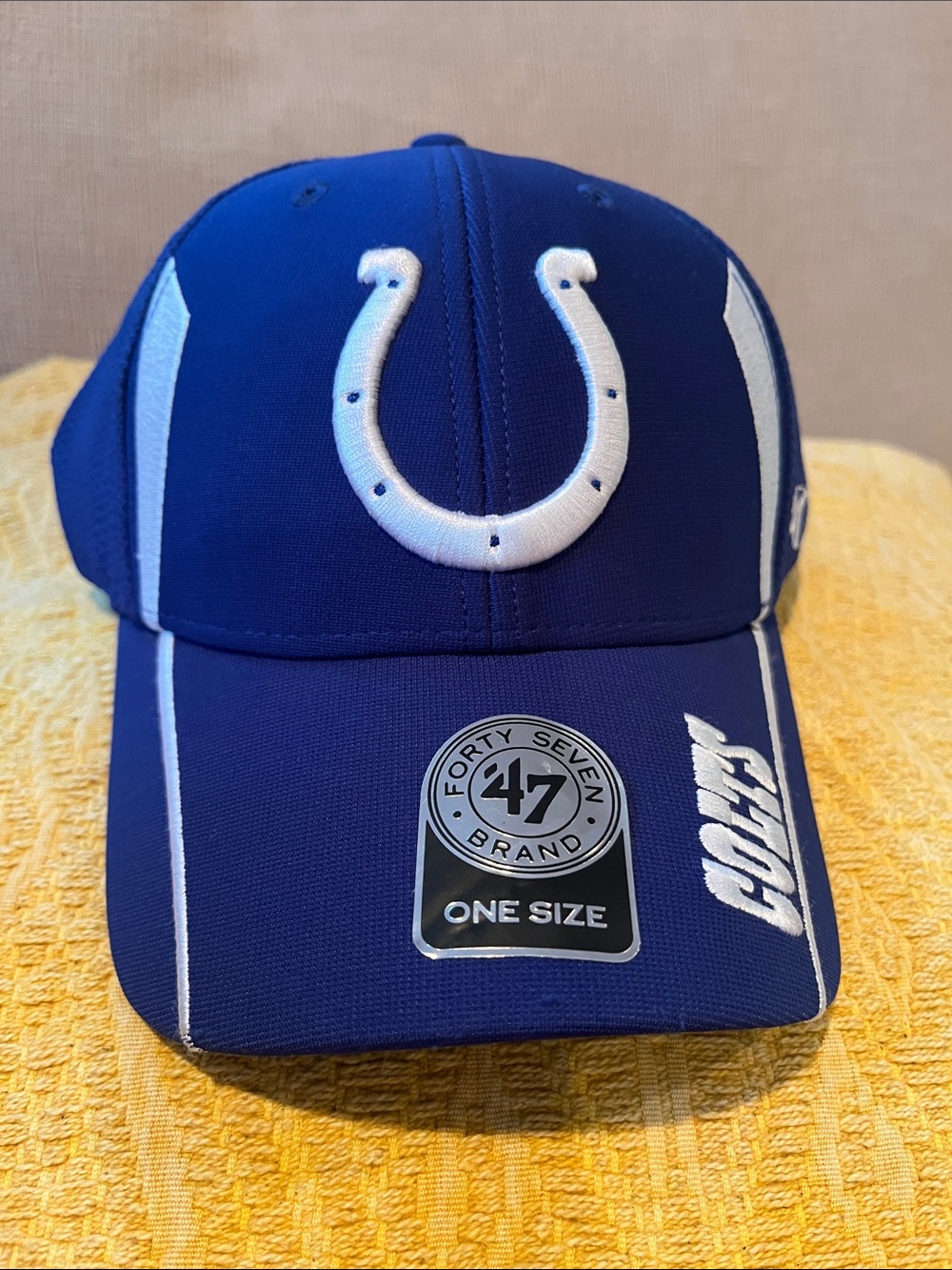 '47 Blue Indianapolis Colts Hat with Embroidered White Logo